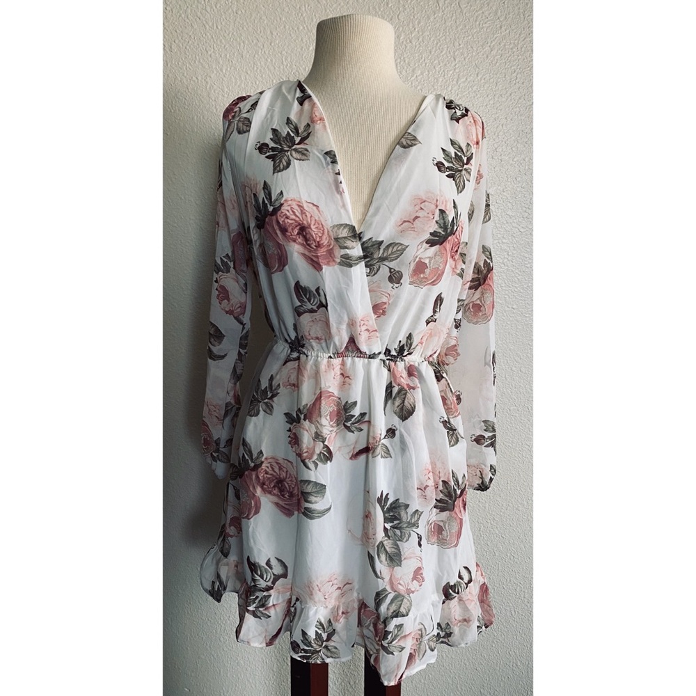 White floral dress